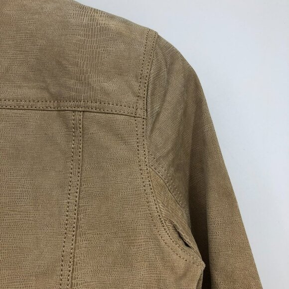 (NWT) Danier/Blink Tan Genuine Leather Jacket - Picture 9 of 16